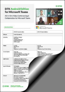 DTEN D7X Android Edition for Microsoft Teams